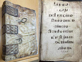 Libro de caja del recibo de Santo Dmº de Bivero siendo Prior Rdo Pe Fr Juan de Biedma